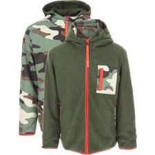 SPRAYGROUND DOUBLE TEDDY NYLON JACKET kabát Férfi Zöld S férfi kabát, dzseki