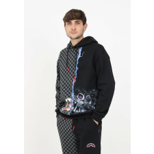 SPRAYGROUND ELECTRIC SHARKTRONICS HOODIE pulóver Férfi Fekete XL férfi pulóver, kardigán