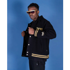 SPRAYGROUND GOLDEN TIGER VARSITY kabát Férfi Fekete S férfi kabát, dzseki