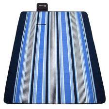 Springos 220x180 cm-es piknik takaró, csíkos piknik pléd, hordozó füllel lakástextília