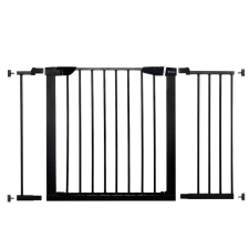 Springos állítható Biztonsági rács 75-117cm #fekete bababiztonság