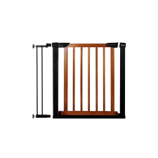 Springos Biztonsági gyermek rács, állítható, fa/fém, 75-96 cm bababiztonság