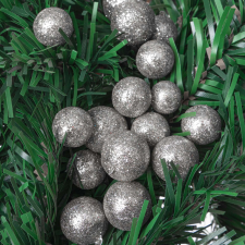 Springos Dekor golyók - ezüst karácsonyfadísz