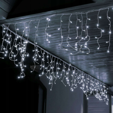 Springos Fényfüggöny 8m 200LED - hideg fehér karácsonyfa izzósor