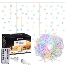 Springos Fényfüggöny távirányítóval, 300 LED, 12m, multikolor karácsonyfa izzósor