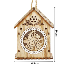 Springos Karácsonyi dekoráció 6 x 9 cm karácsonyfadísz