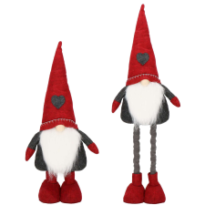 Springos Karácsonyi dekoráció "gnóm" - sötétszürke karácsonyi dekoráció