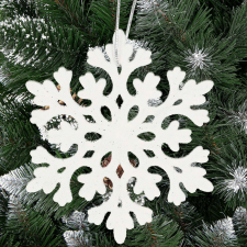 Springos Karácsonyi dekoráció "Hópihe" 6 cm 8 db. karácsonyfadísz