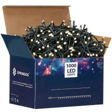 Springos Karácsonyi égősor 1000 led, 50m, meleg fehér karácsonyi dekoráció