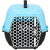 Springos Macska szállító box, kék-fekete, 7 kg-ig, 48x33x28 cm -es macska ketrec