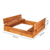Springos Sb120set fa homokozó 120x120 impregnált készlet