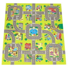 Springos Smart City puzzle szőnyeg gyerekeknek, 90,5x90,5 cm, többszínű lakástextília