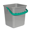 SPRINTUS vödör 4 literes, szürke, fogantyú zöld Purix (301104)