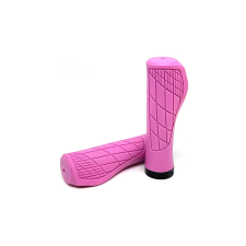 Spyral City ergonomikus, bilincses markolat, fekete alu bilinccsel, 130mm, rózsaszín kerékpár kormány