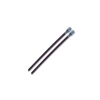 Spyral klipsz szíj, 12x450 mm, párban, barna