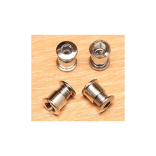 Spyral lánckerék csavar szett 4 karos hajtóműhöz, M8x8,5 mm, acél, ezüst színű kerékpár hajtómű