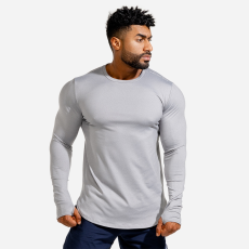 Squat Wolf Statement Muscle Grey hosszúujjú póló - Squat Wolf XXL