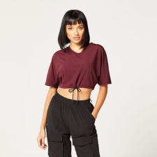 SQUATWOLF Code Crop V Neck Jersey Red női póló