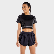 SQUATWOLF Flux ónix fekete női crop top - SQUATWOLF női edzőruha