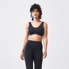 SQUATWOLF Free Cut Mid-Support Black sportmelltartó női edzőruha