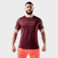 SQUATWOLF Men‘s T-shirt LAB360º Recycled Mesh Tee Tawny Port férfi edzőruha