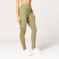 SQUATWOLF Mesh Insert Leggings Green S női nadrág