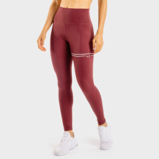 SQUATWOLF Women‘s leggings Flux Maroon - SQUATWOLF S