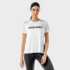 SQUATWOLF Women‘s T-shirt Iconic White - SQUATWOLF