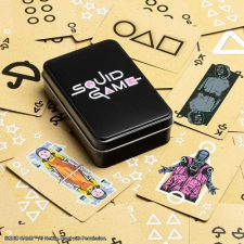  Squid Game játék kártyák dekoratív fém dobozban ajándéktárgy