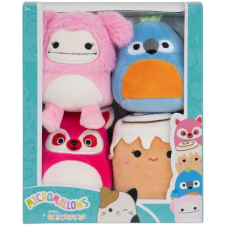  Squishmallows Micromallows 4Pack Mosómedve, Bigfoot, Ara, Fahéjas tekercs (191726747963) plüssfigura