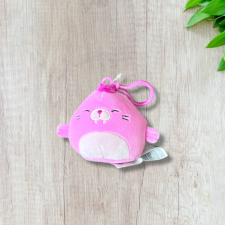 SQUISHMALLOWS Rózsaszín fóka-táskadísz plüssfigura