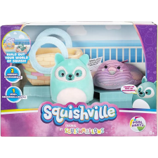 SQUISHMALLOWS Squishville mini plüss játékkészlet - Pool Party készlet plüssfigura
