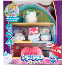 SQUISHMALLOWS Squishville nagy plüss játékkészlet Squishville Fifi házikója plüssfigura