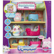 SQUISHMALLOWS Squishville nagy plüss játékkészlet Squishville Pláza plüssfigura