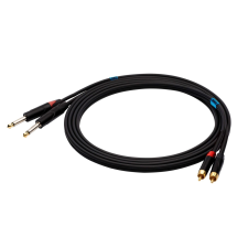 SSQ SS-1427 2x RCA apa - 2x 6.3mm Mono Jack apa Kábel (1m) kábel és adapter