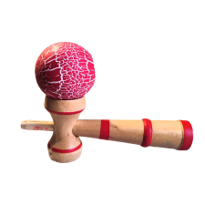 ST Kendama fa ügyességi játék piros társasjáték
