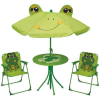 ST Leisure Equipment Szett LEQ MELISENDA Rana, béka, napernyő 105 cm, asztal 50 cm, 2 szék