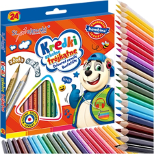 St.majewsk Háromszögletű színes ceruzák, 24 szín, 18 cm, Bambino színes ceruza