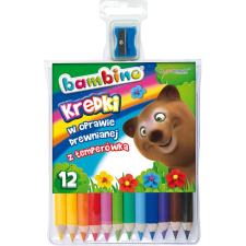 St. Majewski Bambino: Jumbo színes ceruza 12db-os szett hegyezővel (5903235000249) színes ceruza