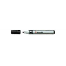 STABILO Alkoholos marker, 1-4 mm, vágott, STABILO &quot;Mark-4-all&quot;, fekete filctoll, marker