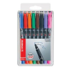 STABILO Alkoholos marker készlet 0,4mm, OHPen S, 8 klf. szín (STABILO_42386)
