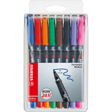 STABILO Alkoholos marker készlet 1mm, STABILO OHPen M, 8 klf. szín filctoll, marker