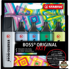 STABILO BOSS ORIGINAL ARTY hideg színek 5 db/csomag szövegkiemelő készlet filctoll, marker