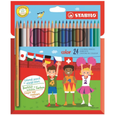STABILO : Color színes ceruza készlet 24db-os színes ceruza