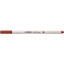 STABILO Ecsetirón, STABILO "Pen 68 brush", vörösesbarna filctoll, marker