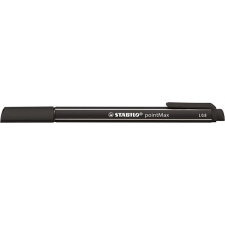 STABILO Filctoll, 0,8 mm, STABILO "Point Max", fekete filctoll, marker