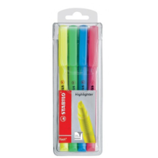 STABILO : Flash 4db-os szövegkiemelő 1-3,5mm-es filctoll, marker