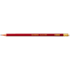 STABILO Grafitceruza HB, radíros, vörös test Stabilo Swano ceruza