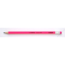 STABILO Grafitceruza radírral, HB, hatszögletű, STABILO Neon, rózsaszín (TST4907R) színes ceruza