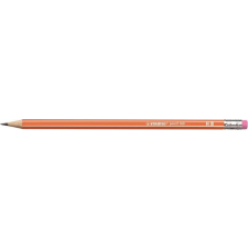 STABILO Grafitceruza radírral, HB, hatszögletű, STABILO "Pencil 160", narancs ceruza